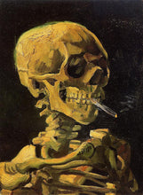 Load image into Gallery viewer, Skull Smoking a Cigarette