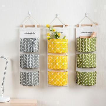 Wall Suspension type Storage Bag Bedroom Sundries Organizer