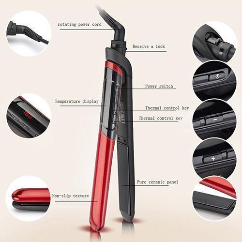 NEW YEAR SALE 50%OFF-SALON PROFESSIONAL STEAM HAIR STRAIGHTENER CURLER - richsuit