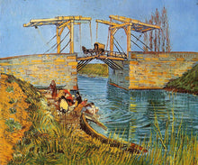 Load image into Gallery viewer, The Langlois Bridge at Arles with Women Washing 1