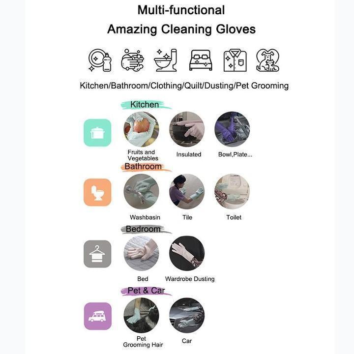 Magic Silicone Dish Washing Gloves