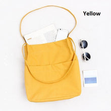 Load image into Gallery viewer, CANVAS SHOPPING TOTE - 6 COLORS!
