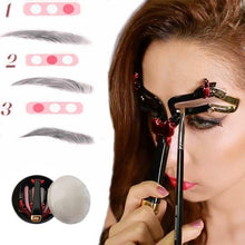 Load image into Gallery viewer, Adjustable Eyebrow Shapes Stencil