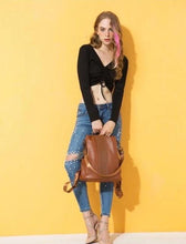 Load image into Gallery viewer, Premium Leather Three Way Anti-Thief Women's Backpack