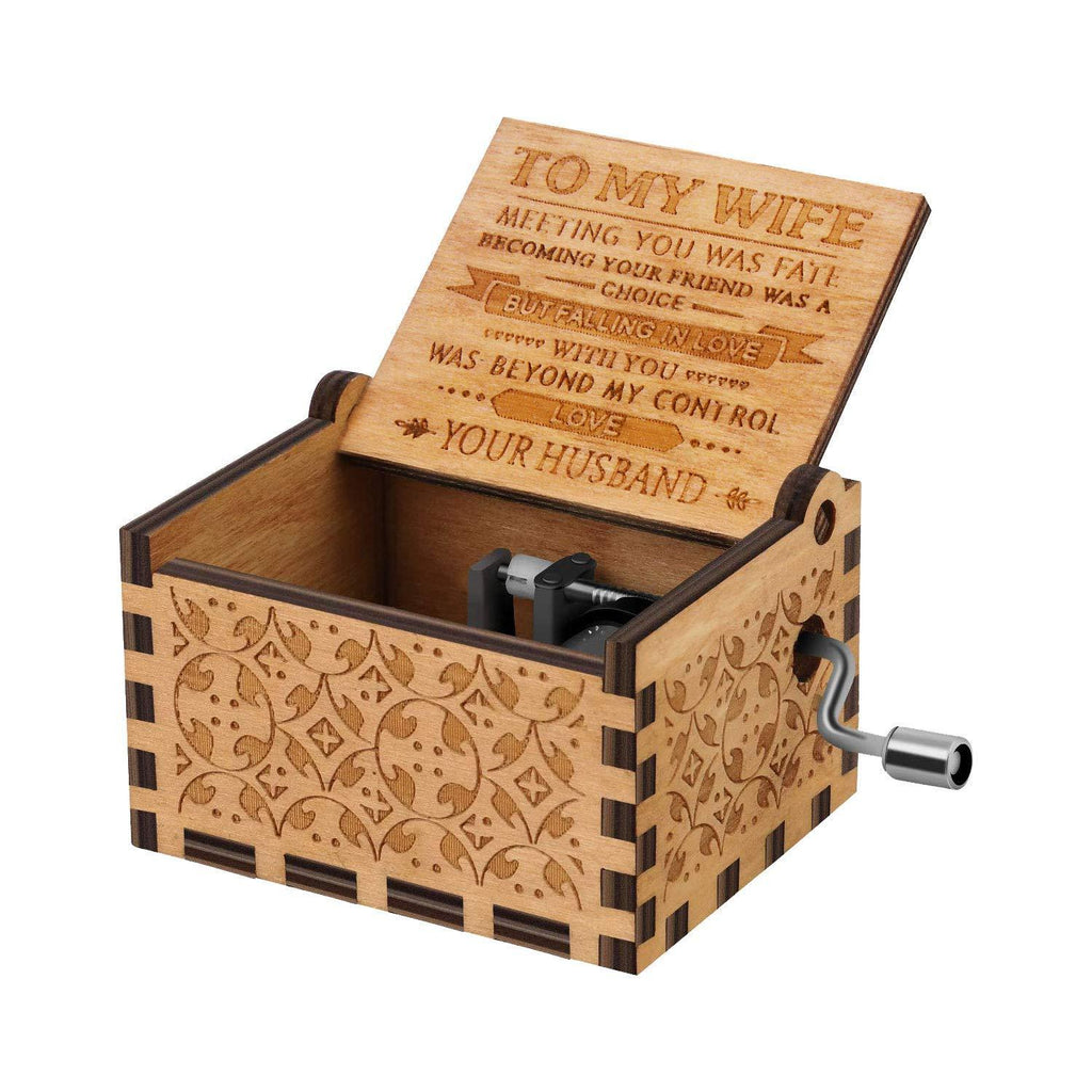 Hand Crank Wooden Music Box