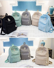 Load image into Gallery viewer, CORDUROY FASHION BACKPACK