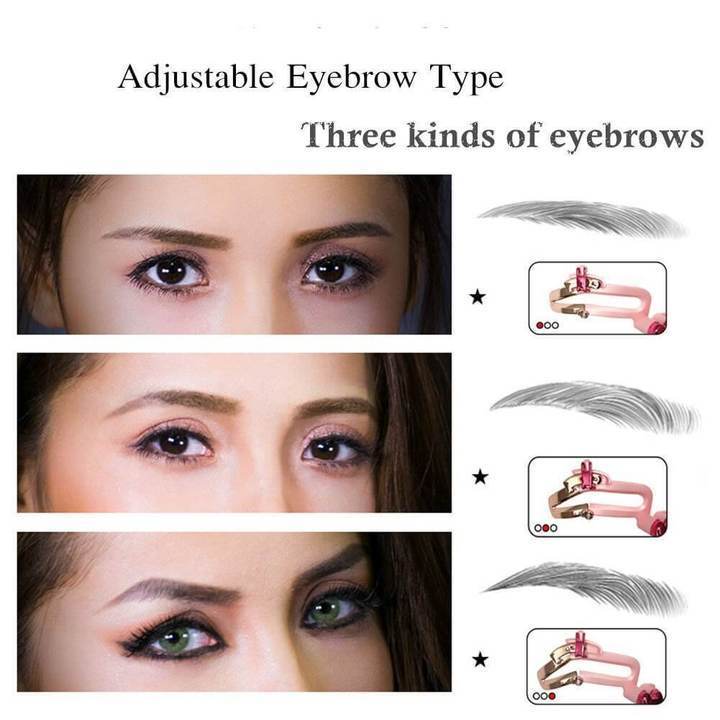Adjustable Eyebrow Shapes Stencil