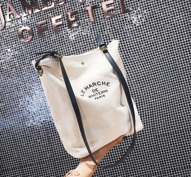 Printed canvas bag