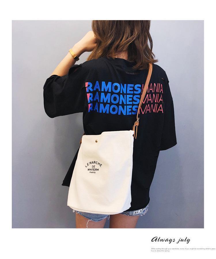 Printed canvas bag