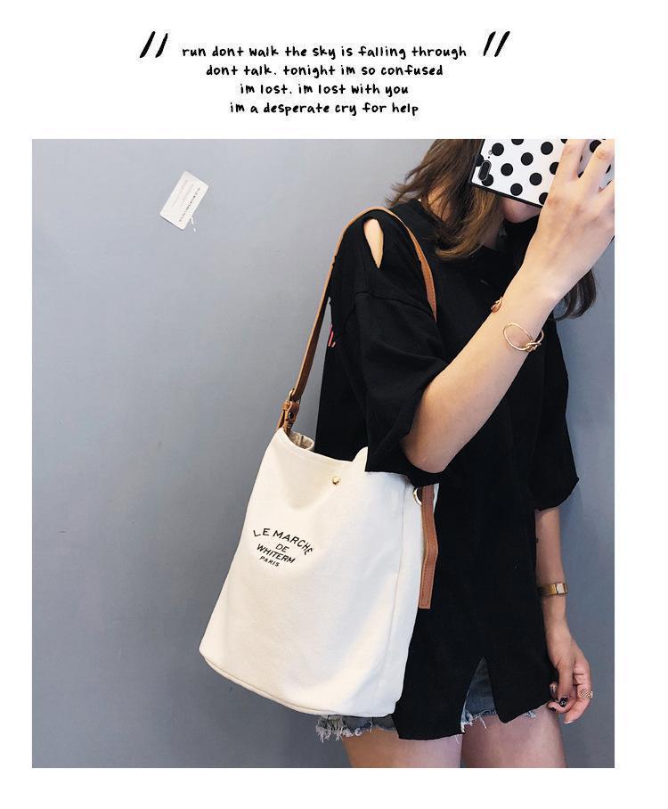 Printed canvas bag