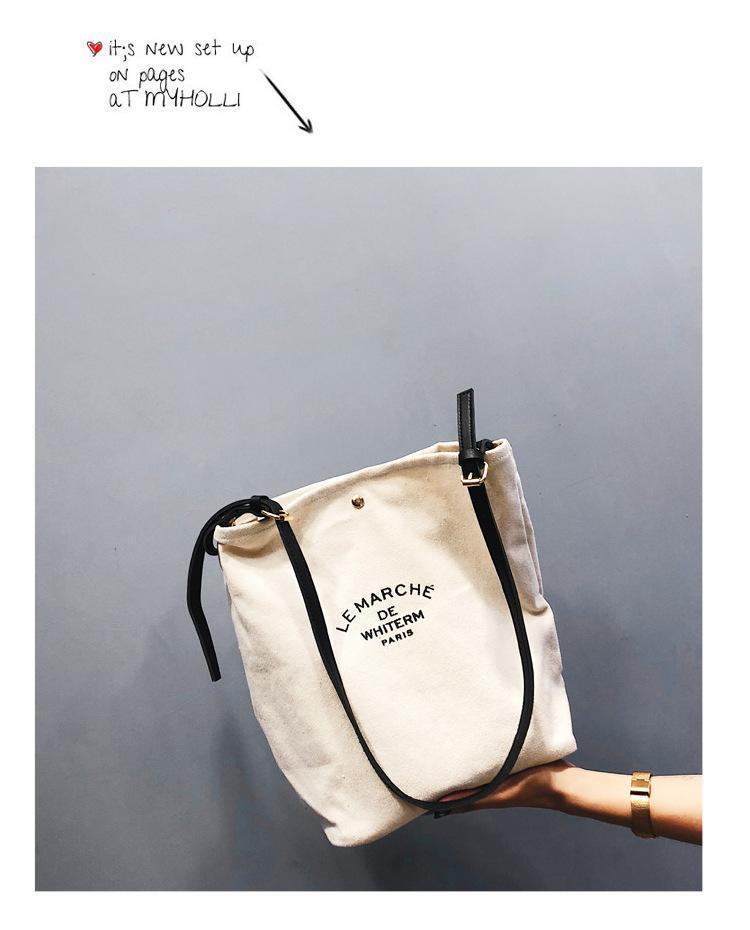 Printed canvas bag