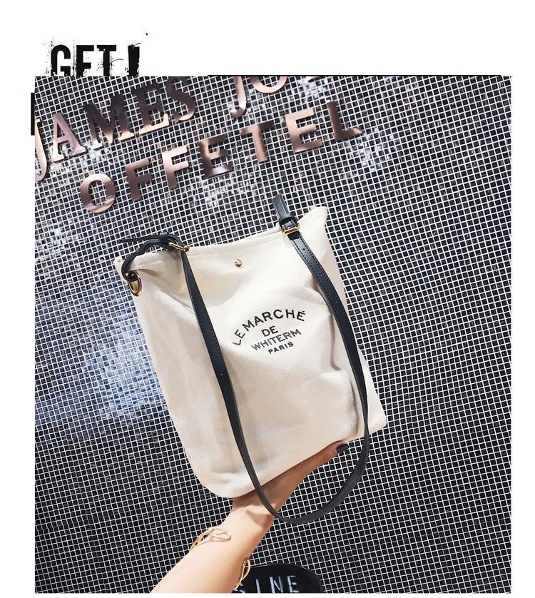 Printed canvas bag