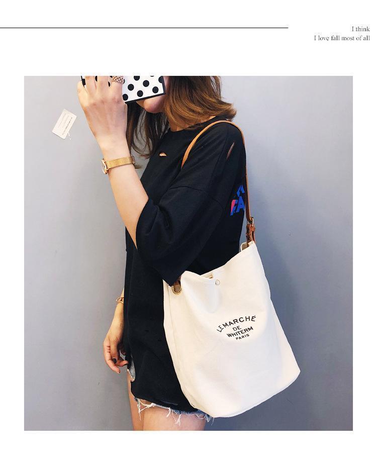 Printed canvas bag