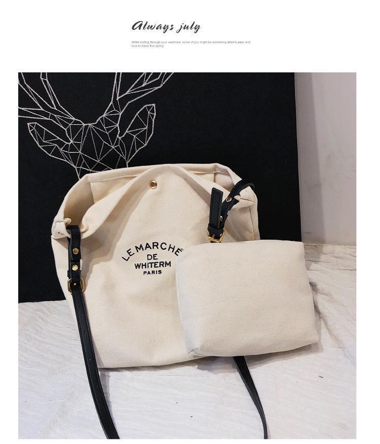 Printed canvas bag