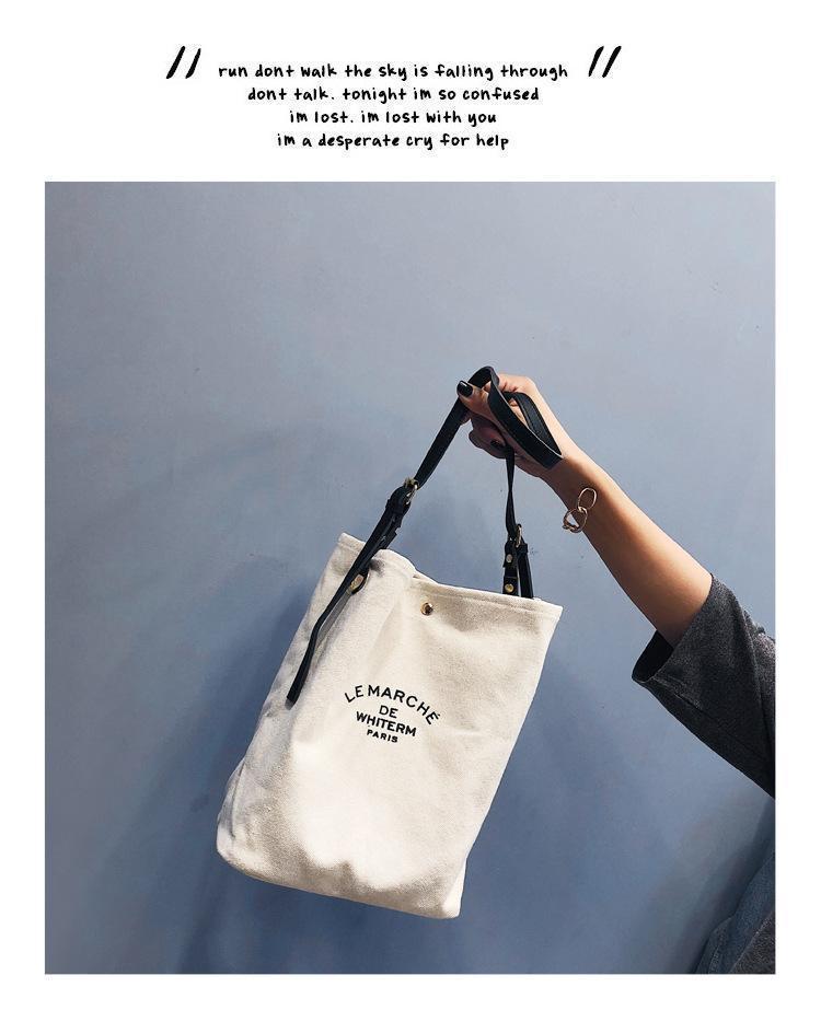 Printed canvas bag