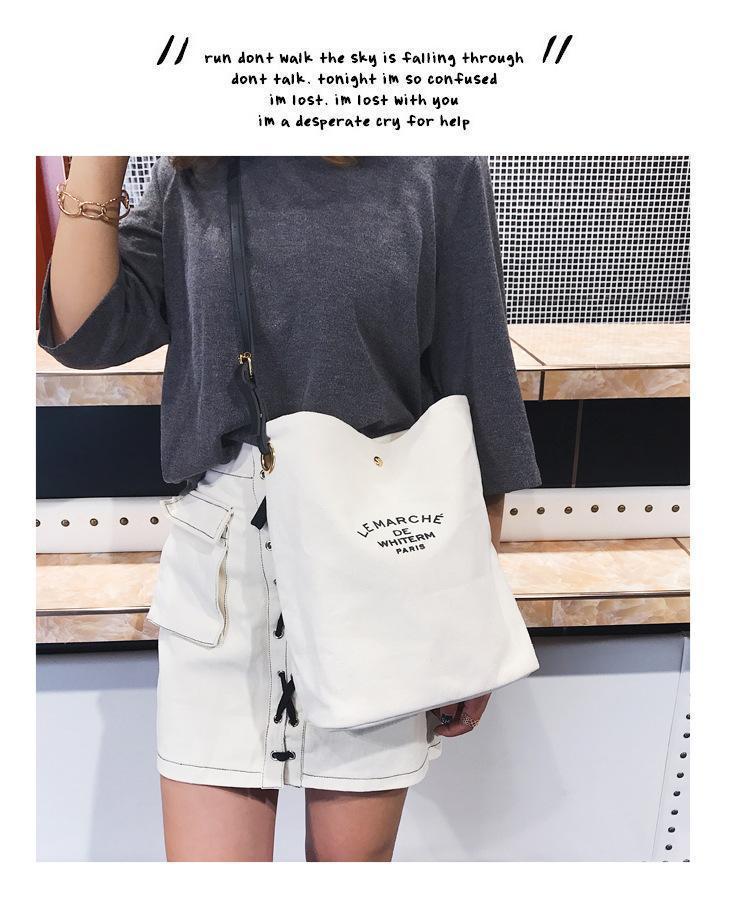 Printed canvas bag