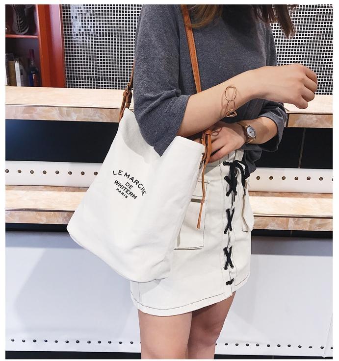 Printed canvas bag