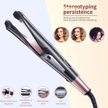 Load image into Gallery viewer, (Holiday Promotion - 60% Off ) Automatic Release Negative Ions 2 in 1 Hair Curler and Straightener