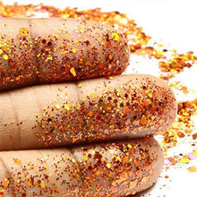 Load image into Gallery viewer, Gold  Mix Glitter Chunky Multi Purpose Dust Powder Arts &amp;  Cosmetic Face Eye Body Nails Skin Hair Festival