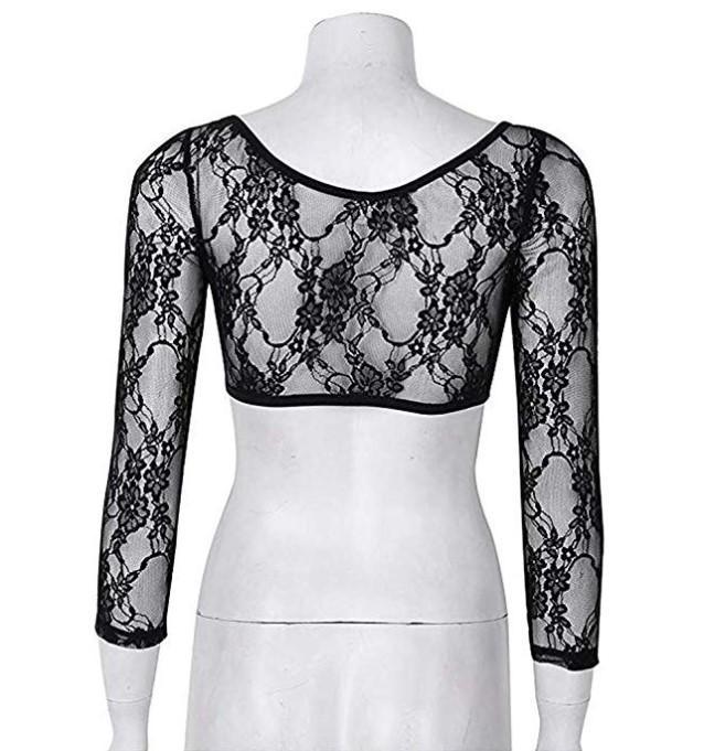 Women's Lace V-Neck Perspective Cardigan Seamless Arm Shaper