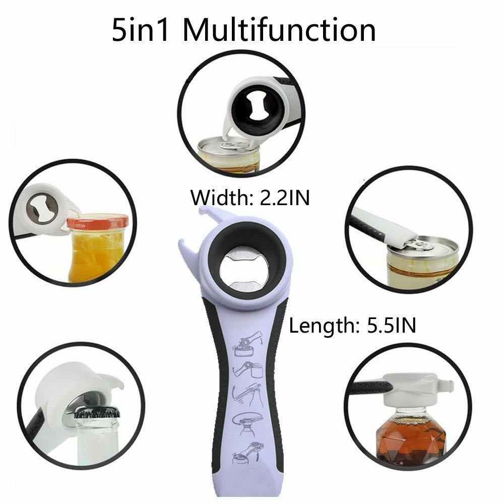 Premium 5 in 1 Lids off Jar Opener and Bottle Opener