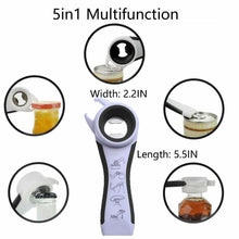 Load image into Gallery viewer, Premium 5 in 1 Lids off Jar Opener and Bottle Opener