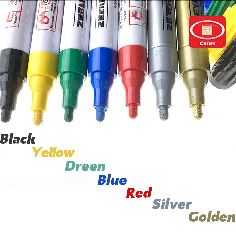 12 color waterproof tire pen