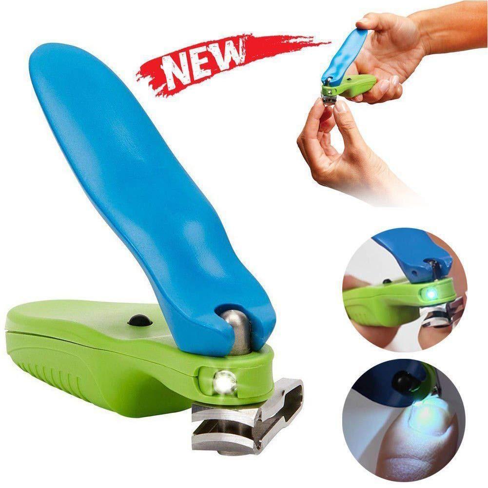 Handle 150 Degree Swivel Nail Clipper with LED Light As Seen on TV