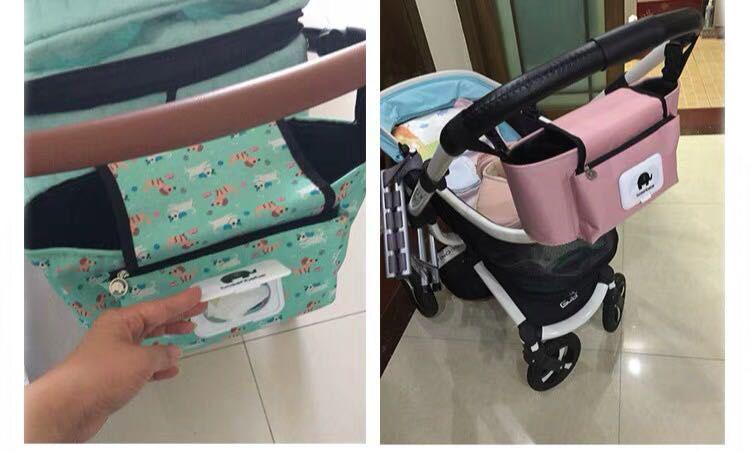 Baby Stroller Pram Pushchair Organizer Mummy Bag Nappy Diaper Storage Hanging