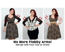 Load image into Gallery viewer, Women's Lace V-Neck Perspective Cardigan Seamless Arm Shaper