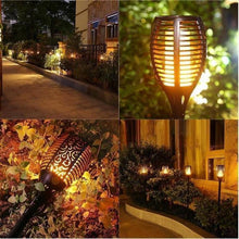 Load image into Gallery viewer, LED Solar Path Torch Light Dancing Flame Night
