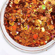 Load image into Gallery viewer, Gold  Mix Glitter Chunky Multi Purpose Dust Powder Arts &amp;  Cosmetic Face Eye Body Nails Skin Hair Festival