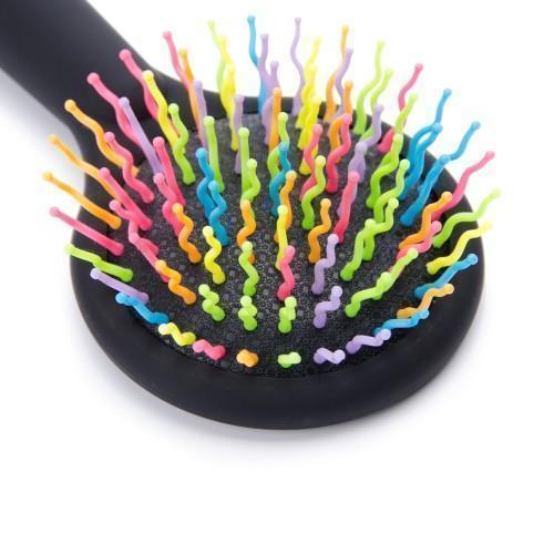 Black Rainbow Hair Brush - richsuit