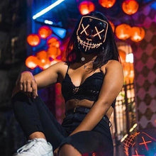 Load image into Gallery viewer, Spooky LED Mask