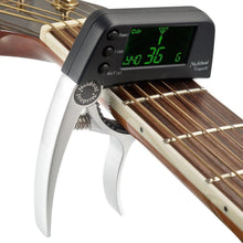 Load image into Gallery viewer, Aluminum Alloy Guitar Capo Tuner with Screen for Acoustic/Electric Guitar