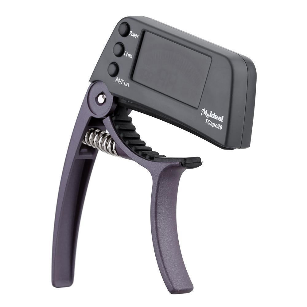 Aluminum Alloy Guitar Capo Tuner with Screen for Acoustic/Electric Guitar