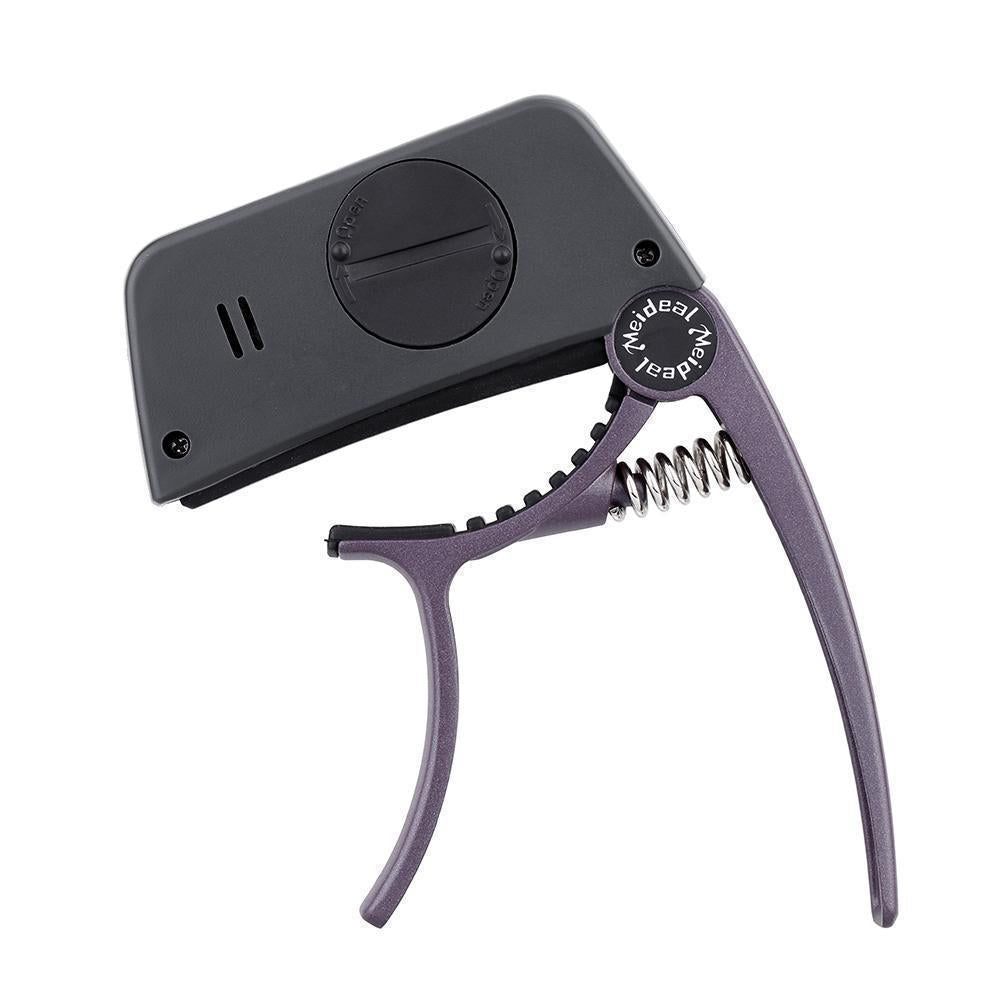 Aluminum Alloy Guitar Capo Tuner with Screen for Acoustic/Electric Guitar
