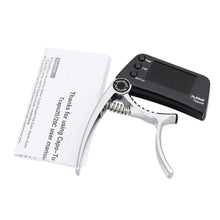 Load image into Gallery viewer, Aluminum Alloy Guitar Capo Tuner with Screen for Acoustic/Electric Guitar