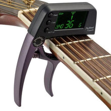 Load image into Gallery viewer, Aluminum Alloy Guitar Capo Tuner with Screen for Acoustic/Electric Guitar