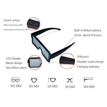 Load image into Gallery viewer, Flash Rechargeable Luminous LED  Light Glasses