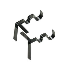 Load image into Gallery viewer, 1 Pair Stainless Steel Hang Curtain Rod Brackets for 0.5-1 inch Diameter Rod