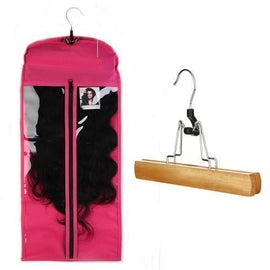 Hair Hanger for Clip in Hair Extensions&Virgin Hair with Protection Case - richsuit