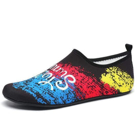 Rainbow Water Shoes Barefoot Quick-Dry Aqua Socks for Beach Swim Surf Yoga Exercise