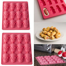Load image into Gallery viewer, Non Stick 24 Little Pigs in a Blanket Silicone Baking Mold Muffin Cupcakes Kits
