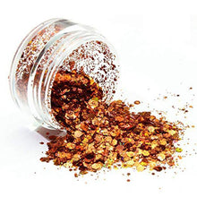 Load image into Gallery viewer, Gold  Mix Glitter Chunky Multi Purpose Dust Powder Arts &amp;  Cosmetic Face Eye Body Nails Skin Hair Festival