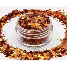 Load image into Gallery viewer, Gold  Mix Glitter Chunky Multi Purpose Dust Powder Arts &amp;  Cosmetic Face Eye Body Nails Skin Hair Festival