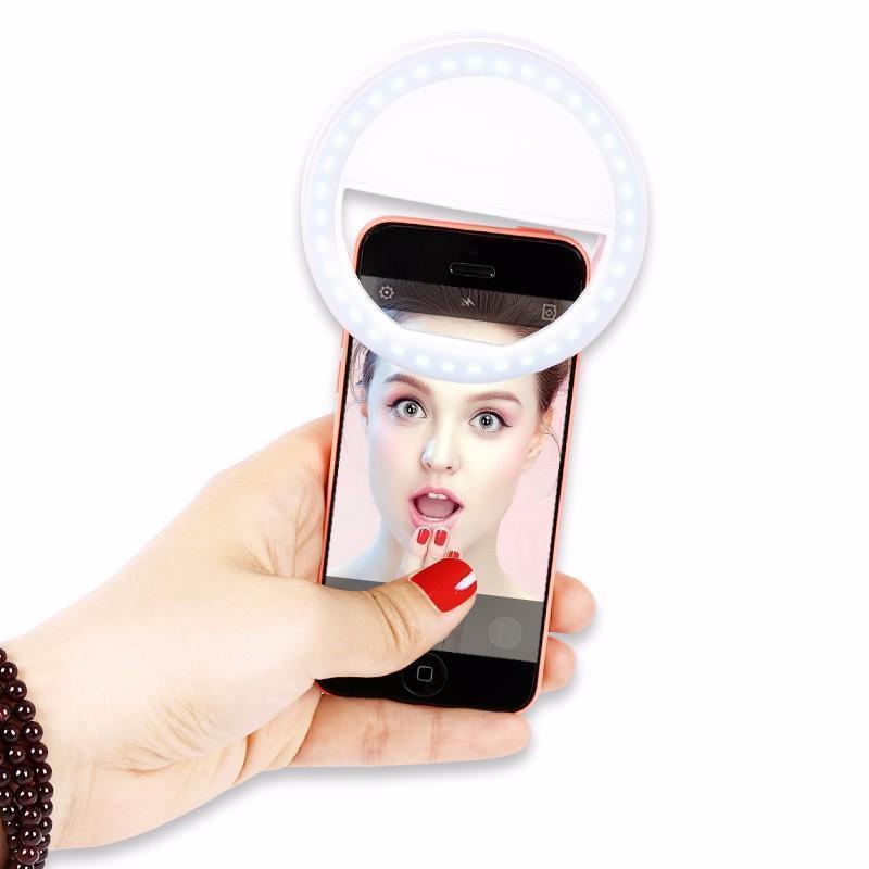 Clip On Smartphone LED Selfie Ring Light