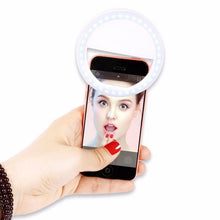 Load image into Gallery viewer, Clip On Smartphone LED Selfie Ring Light