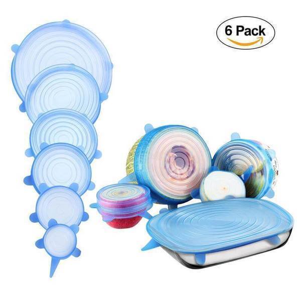 Stretch & Fit - New Silicone Stretch Lids (6pcs)