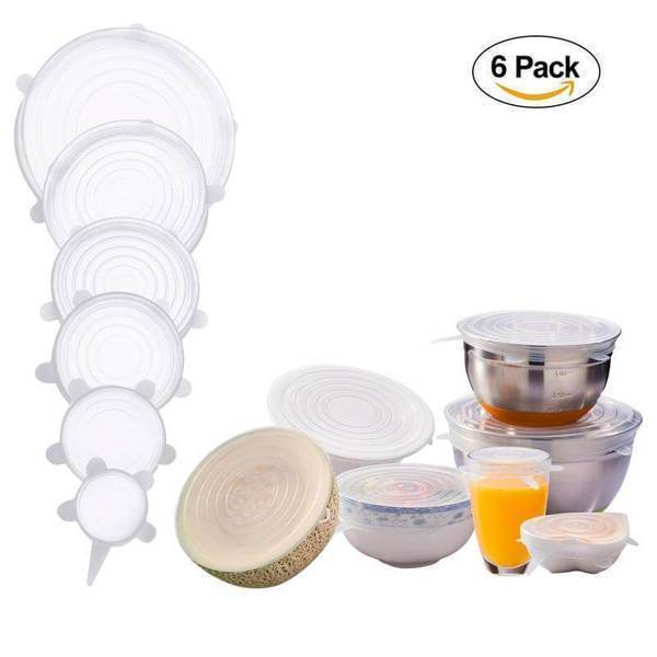 Stretch & Fit - New Silicone Stretch Lids (6pcs)